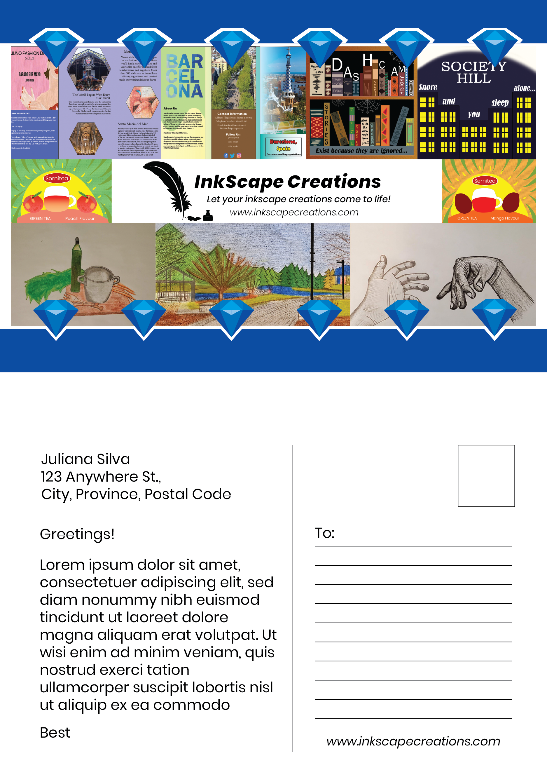 InkScape Creations Post Card